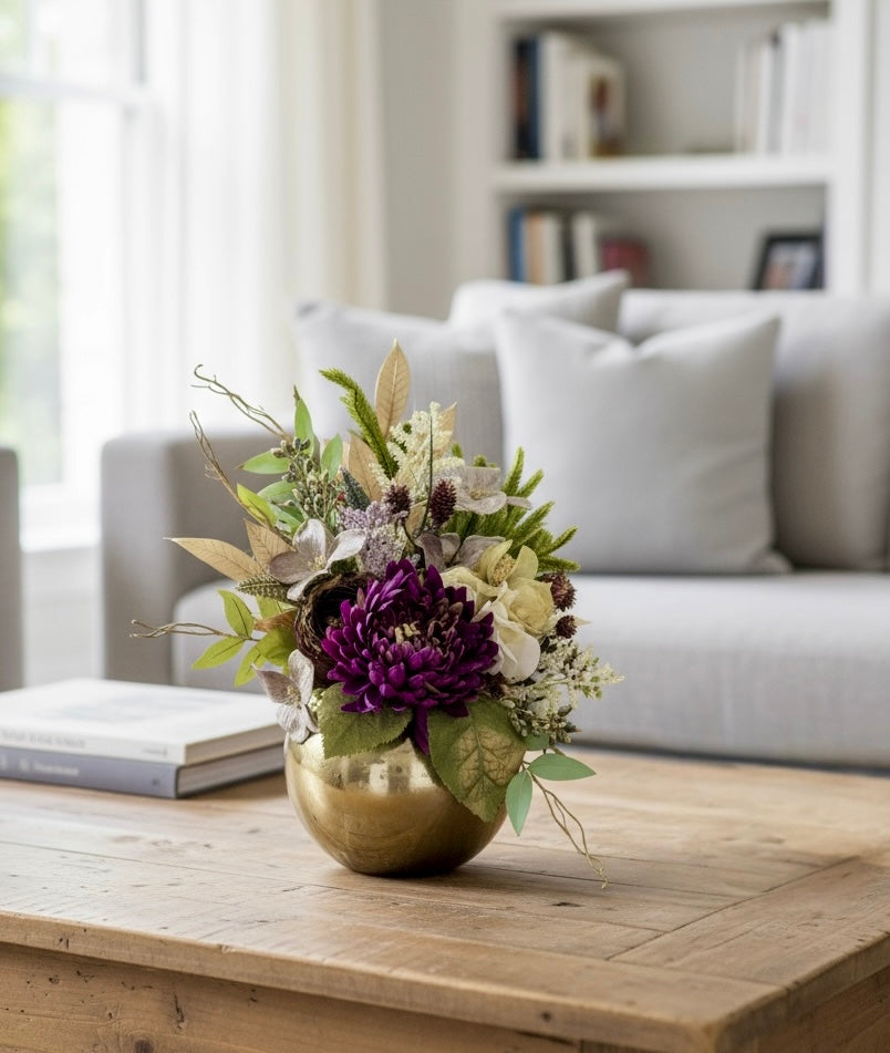 Sugar Plum Elegance Christmas Floral Arrangement