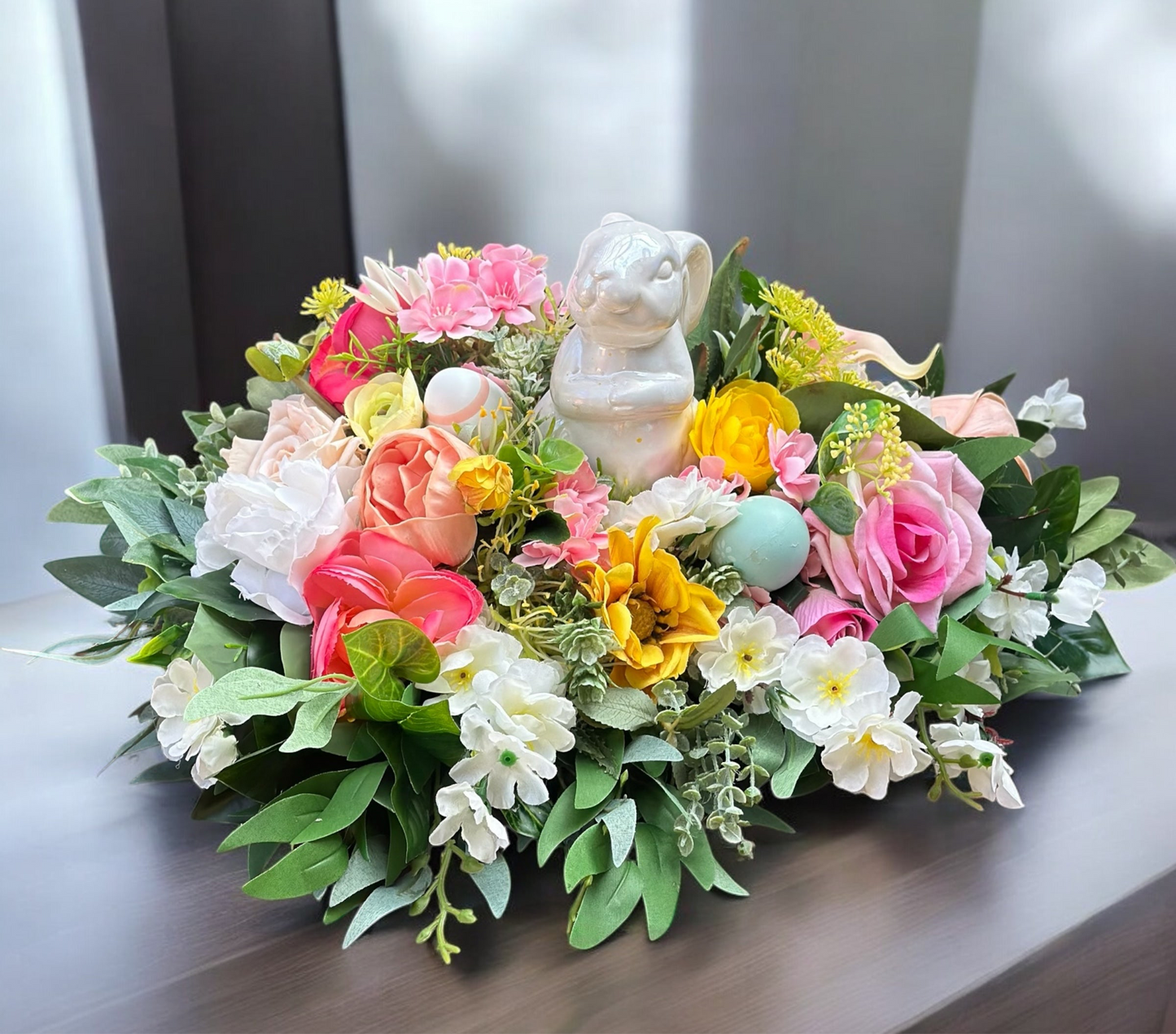 Egg Hunt Floral Fantasy Centrepiece