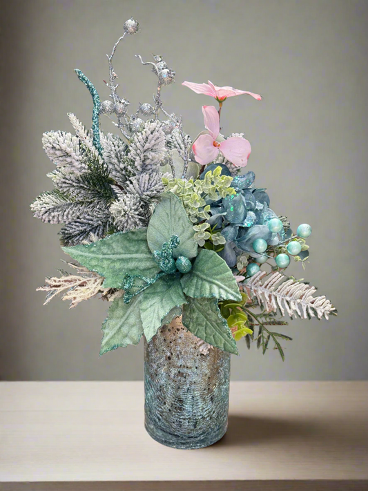 Coastal Christmas Floral Arrangement