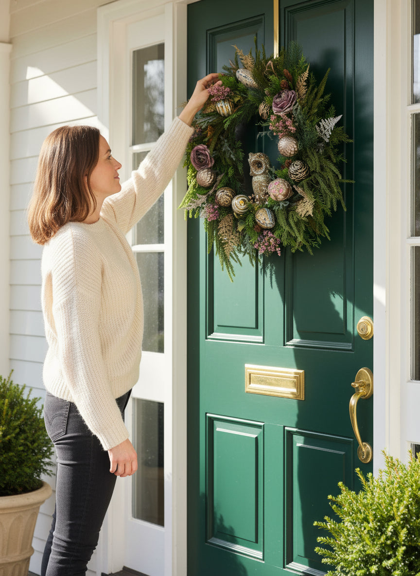 Owl Be Dancing Christmas Wreath