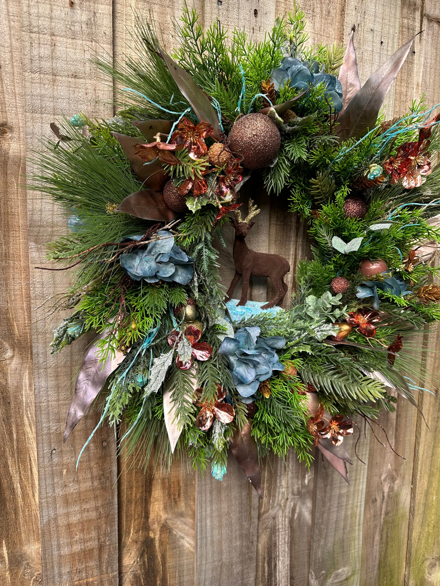 Icy Forest Fantasy Christmas Wreath