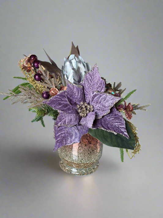 Frosted Fig & Pine Christmas Arrangement