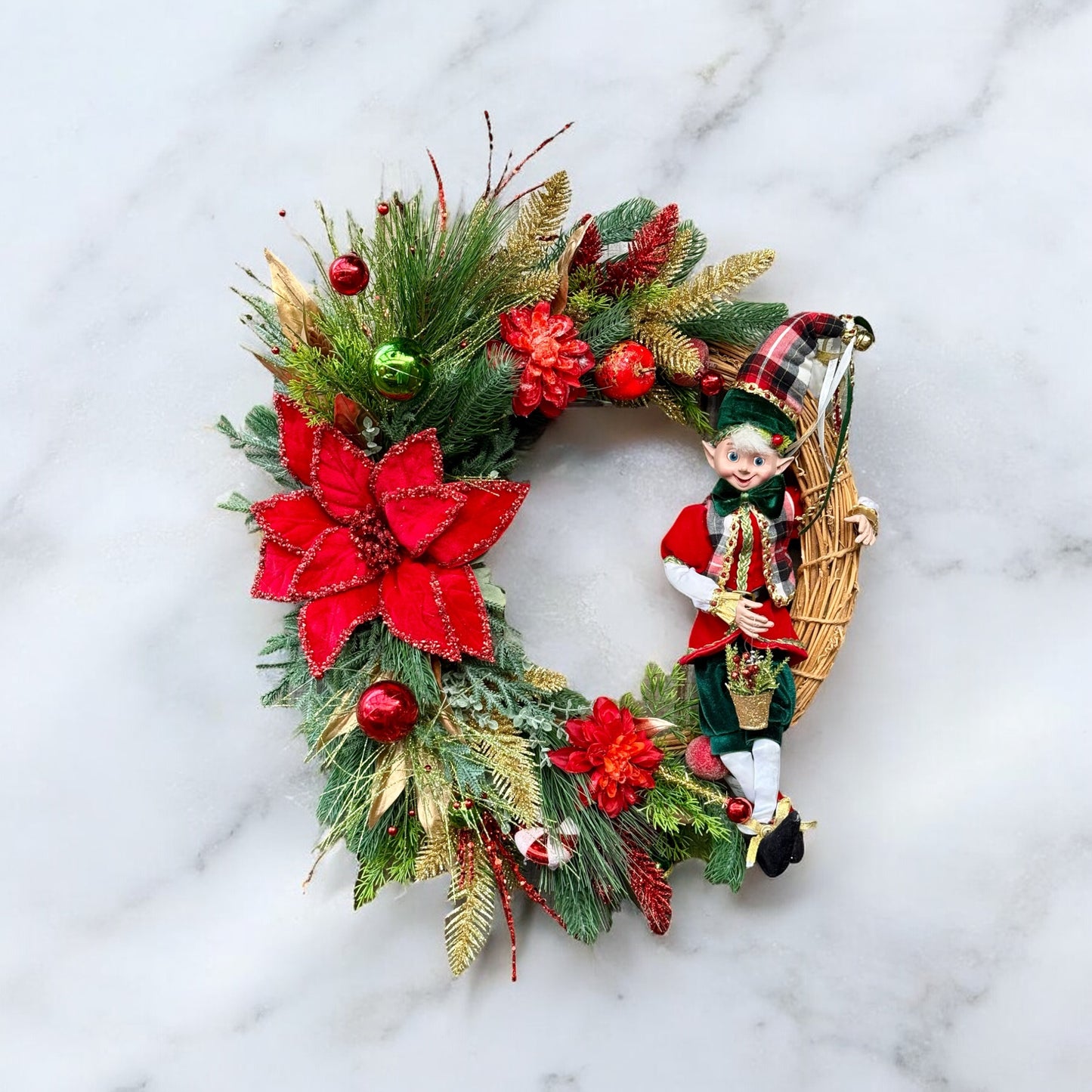 Tartan Whimsy Wonder Christmas Wreath