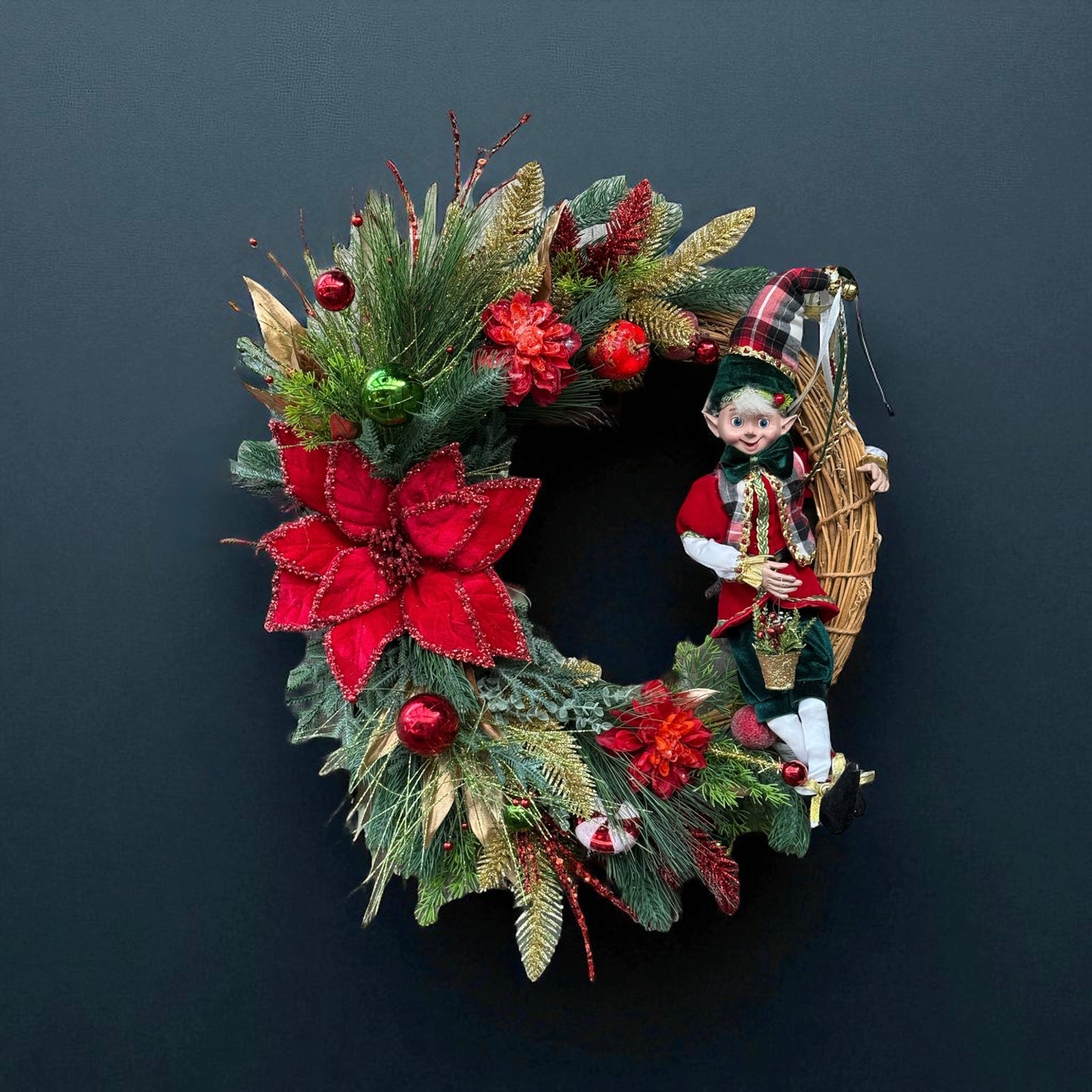 Tartan Whimsy Wonder Christmas Wreath