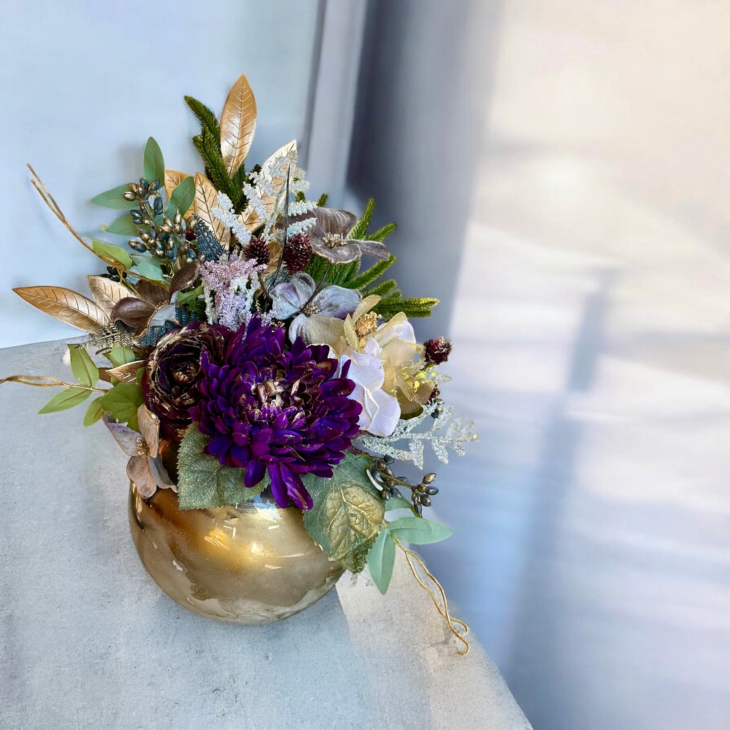 Sugar Plum Elegance Floral Arrangement