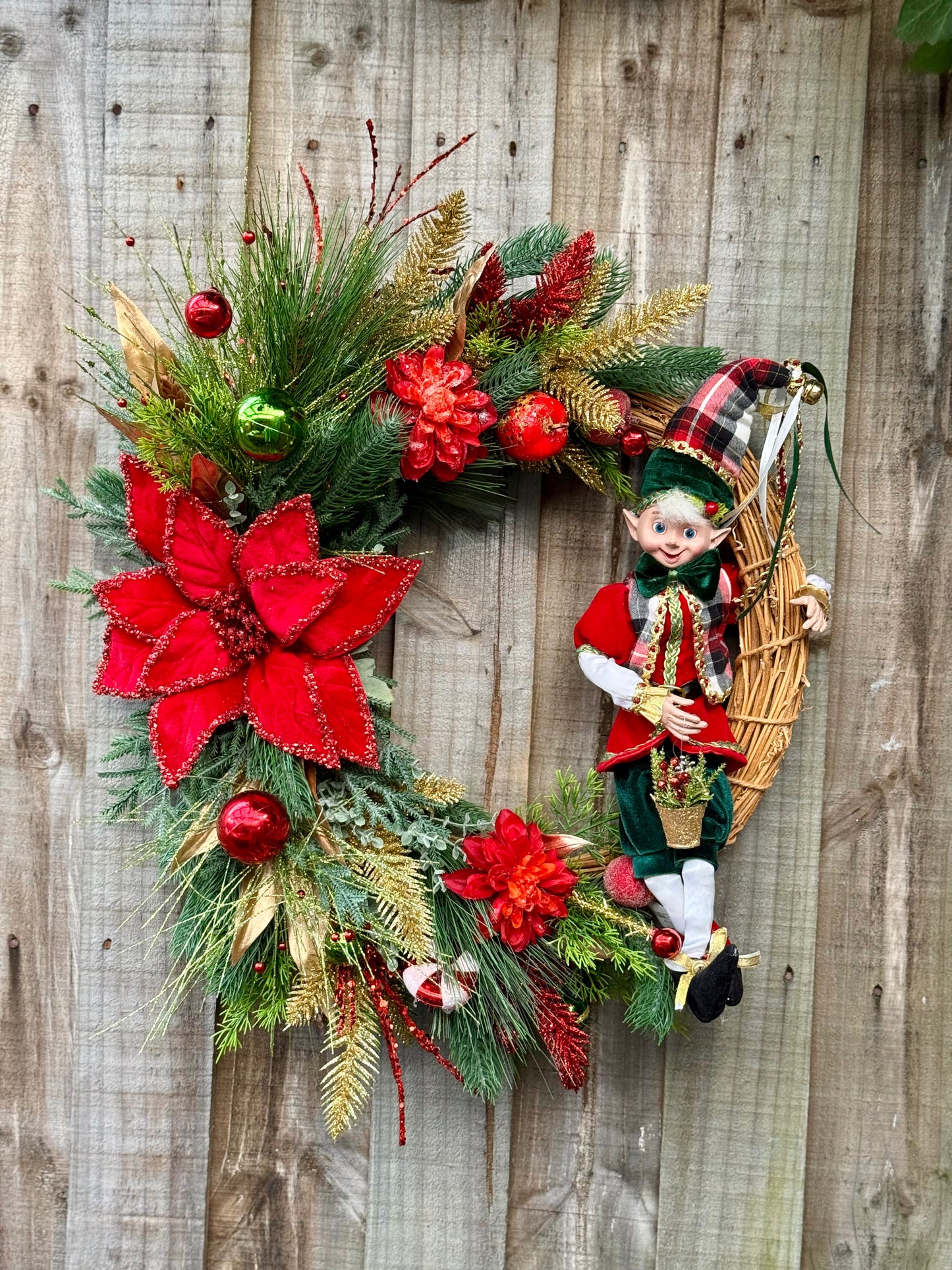 Tartan Whimsy Wonder Christmas Wreath
