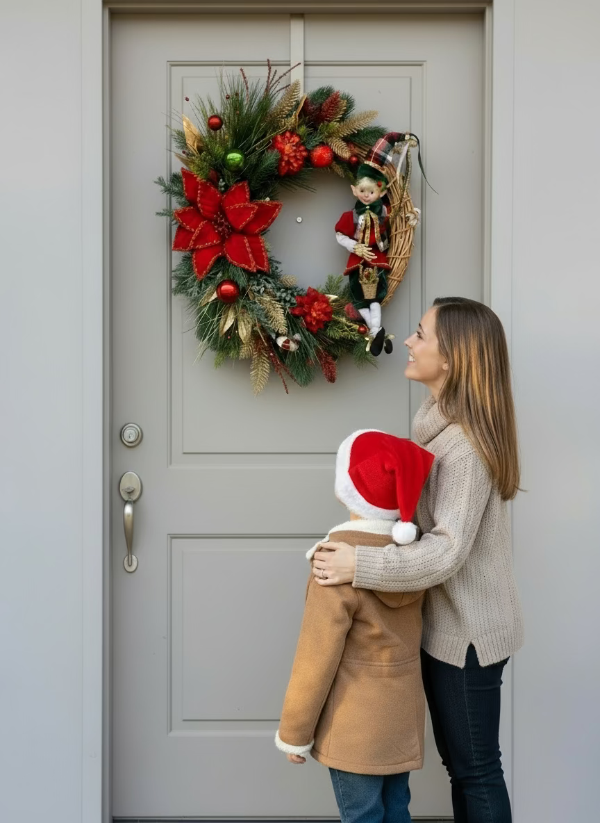 Tartan Whimsy Wonder Christmas Wreath