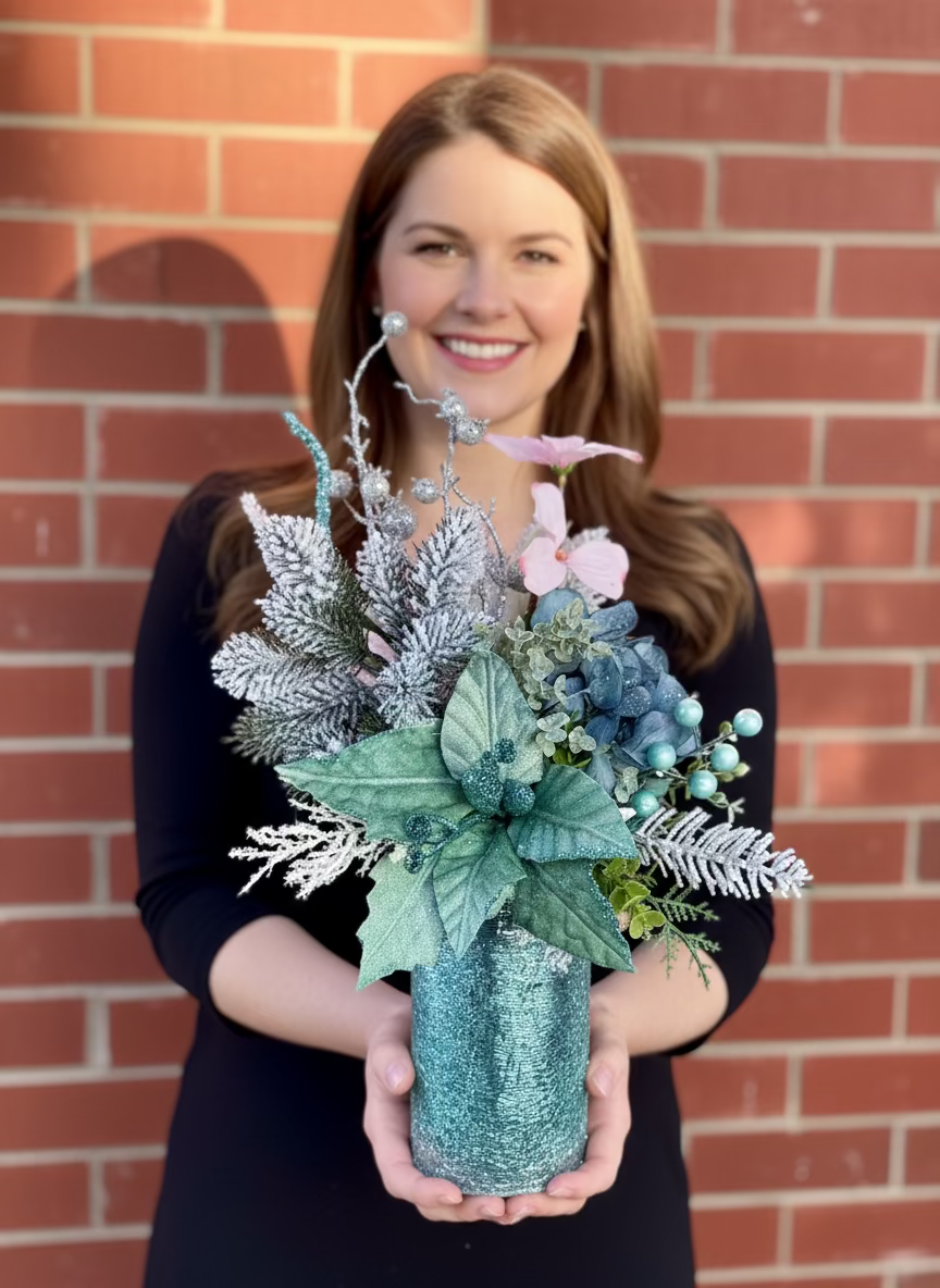 Coastal Christmas Floral Arrangement