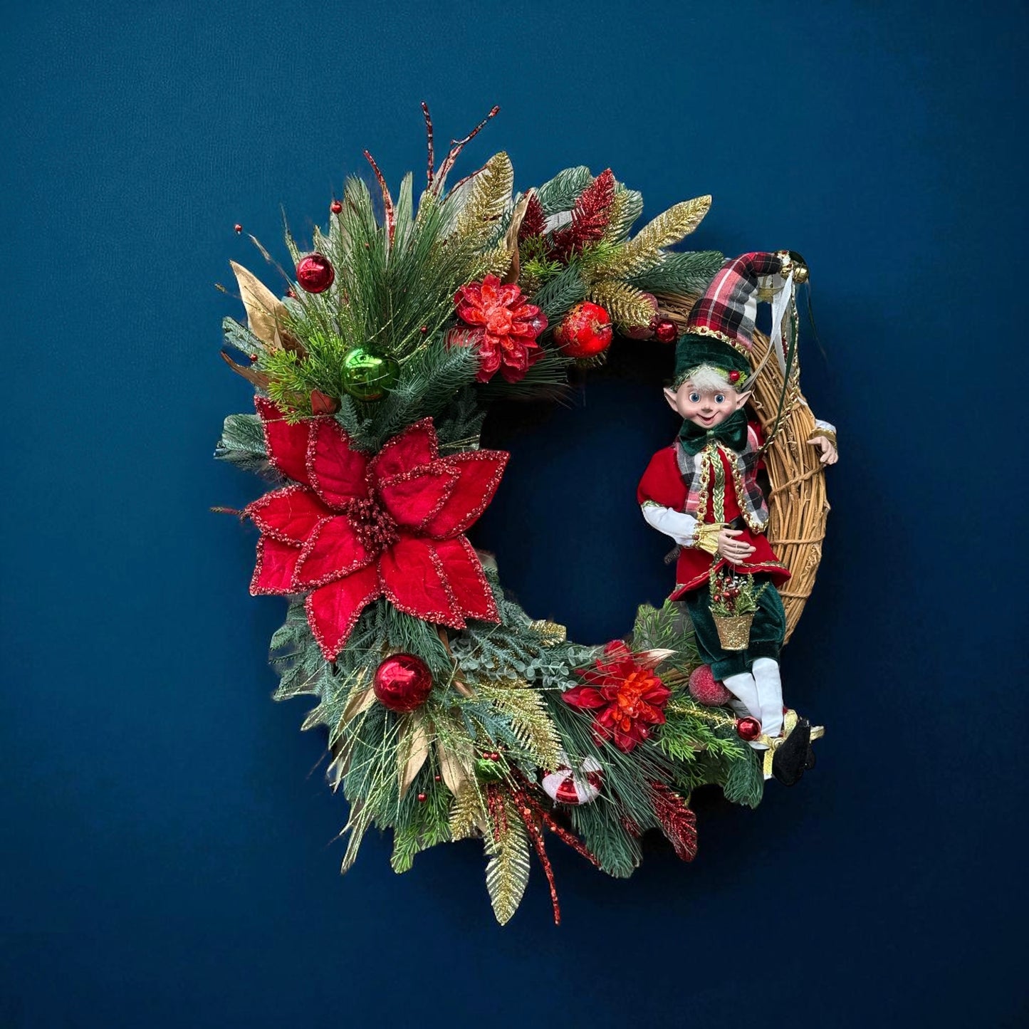 Tartan Whimsy Wonder Christmas Wreath