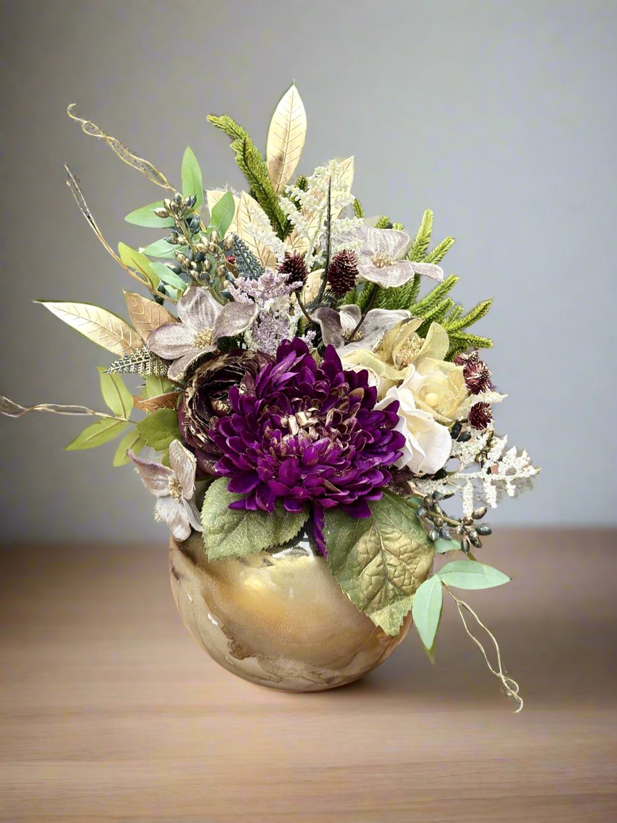 Sugar Plum Elegance Floral Arrangement