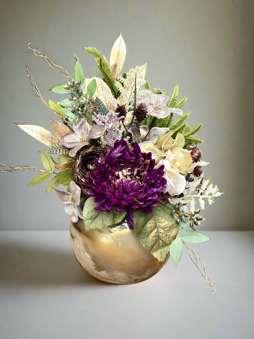 Sugar Plum Elegance Floral Arrangement