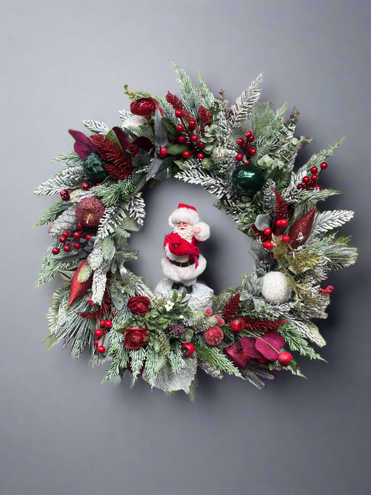 Santa’s Winter Garden Christmas Wreath