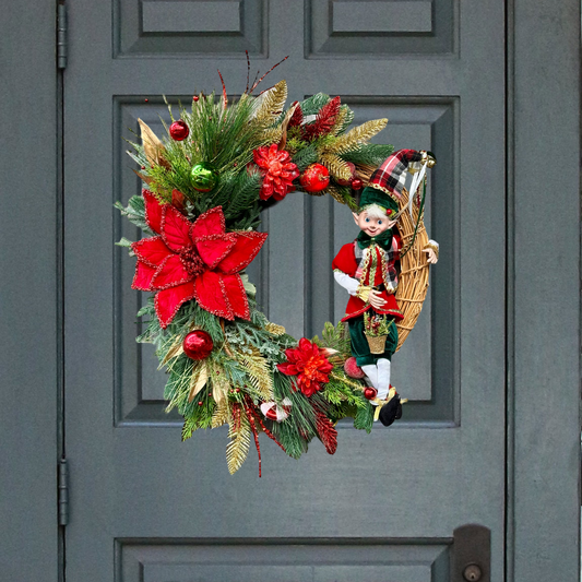 Tartan Whimsy Wonder Christmas Wreath