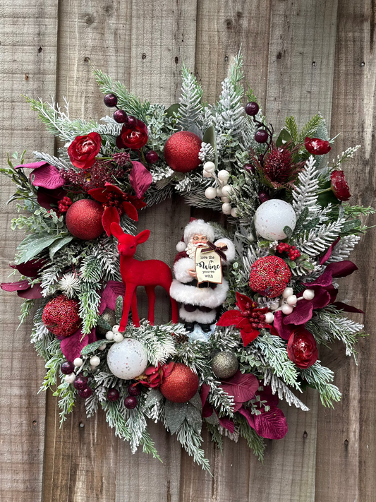 WINE O’CLOCK Christmas Wreath