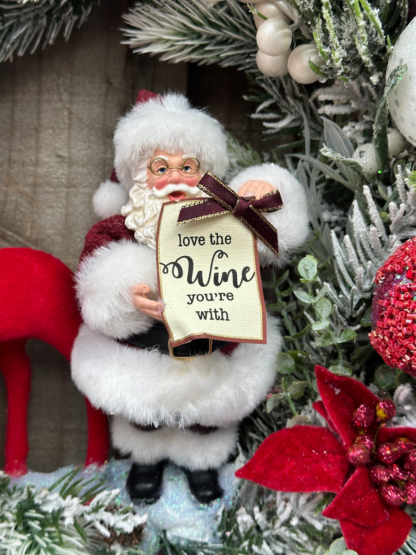 WINE O’CLOCK Christmas Wreath