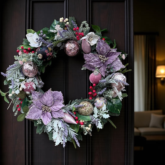 Sugar Plum Vintage Christmas Wreath