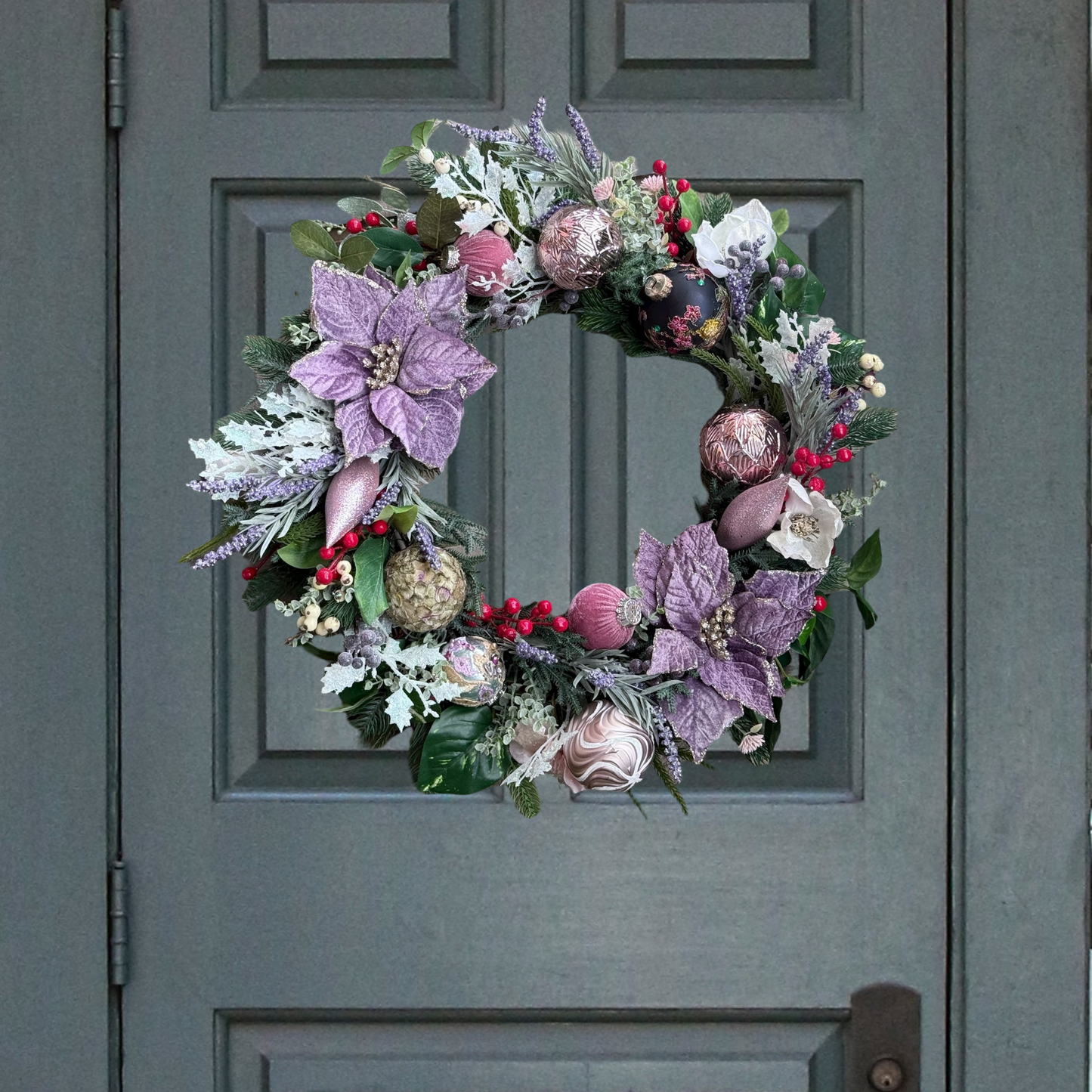 Sugar Plum Vintage Christmas Wreath
