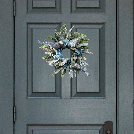 Bluebird Frosty Serenade Wreath