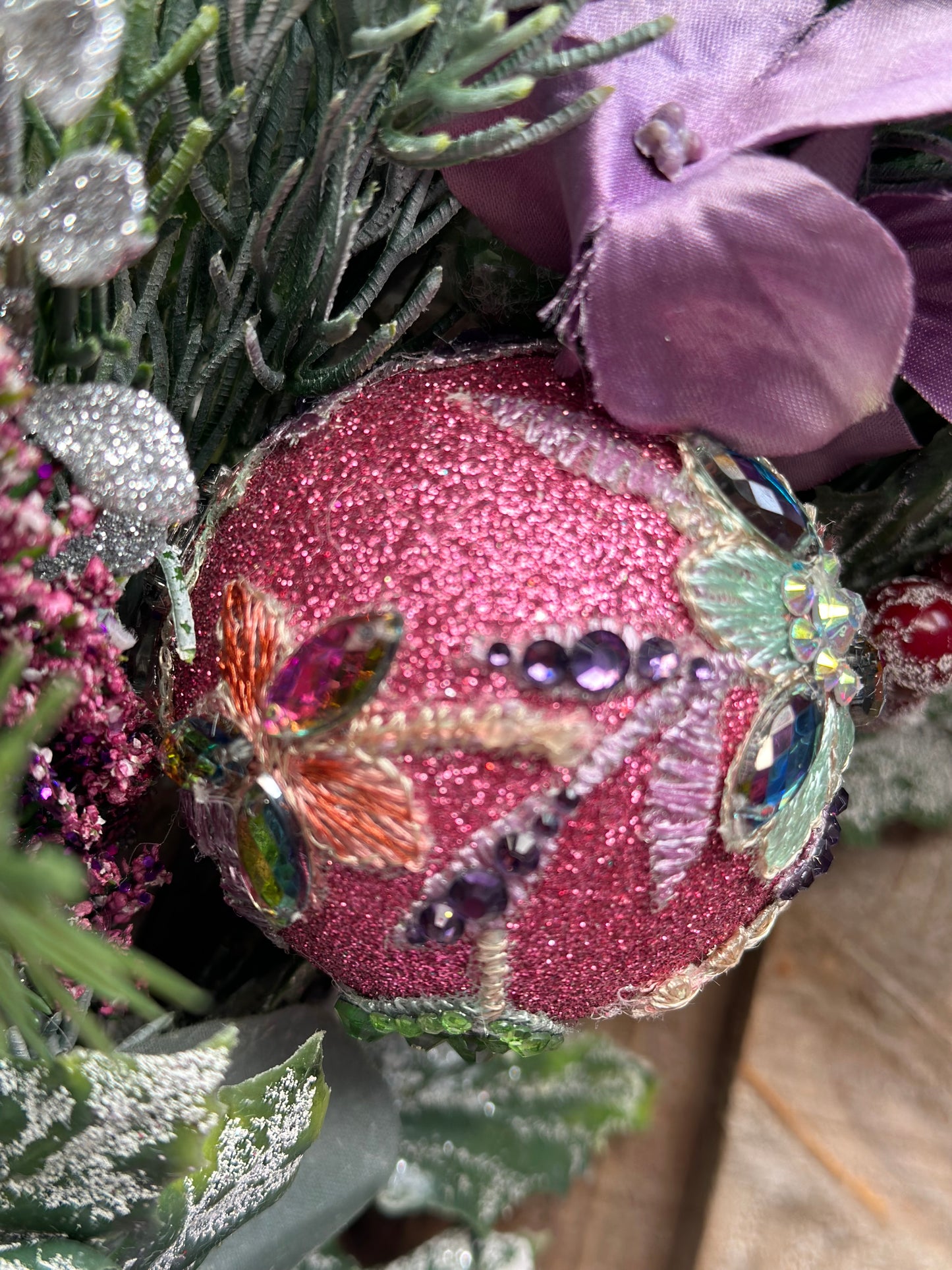 Amethyst Serenade Christmas Wreath