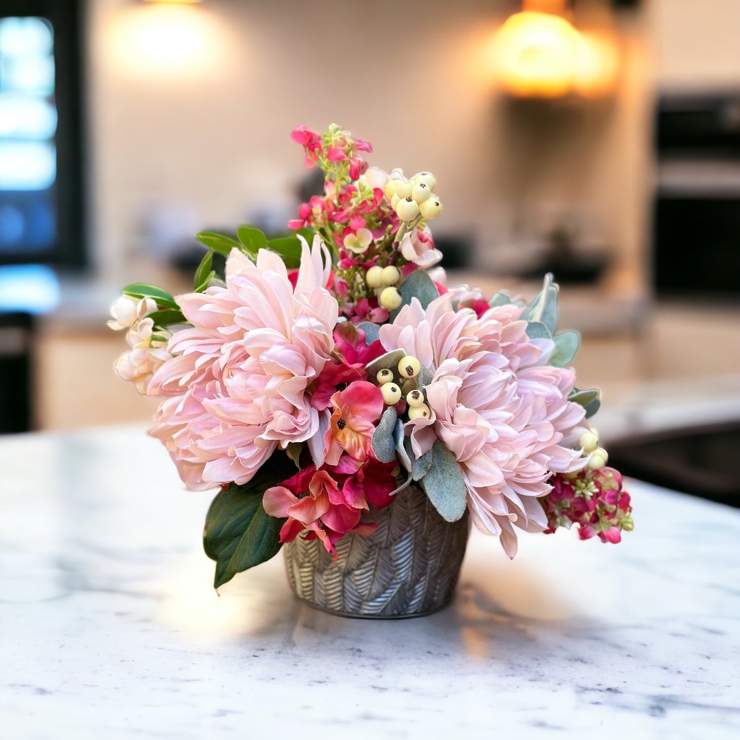 Blushing Blooms Elegance Floral arrangement