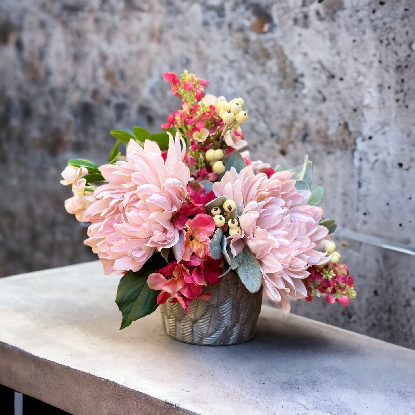 Blushing Blooms Elegance Floral arrangement