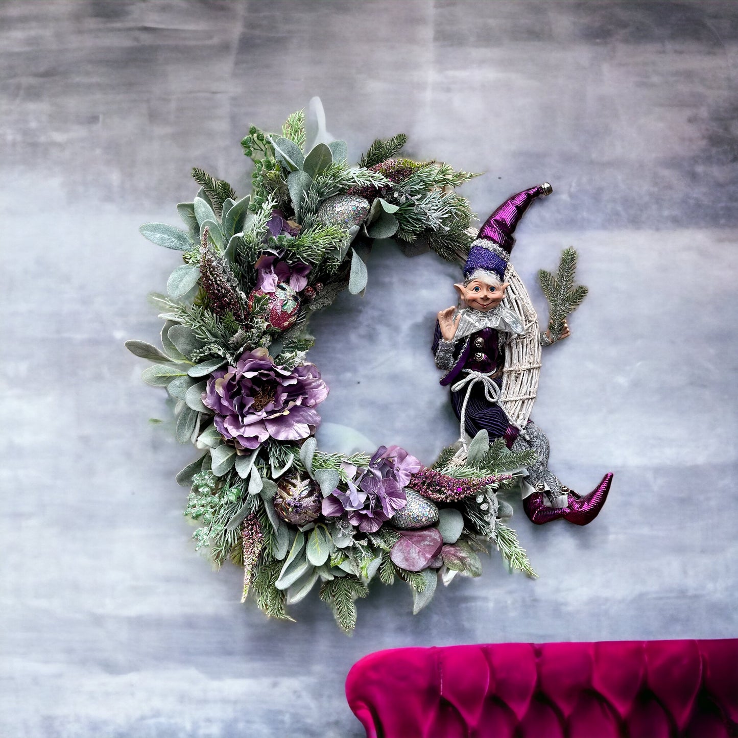 Amethyst Serenade Christmas Wreath
