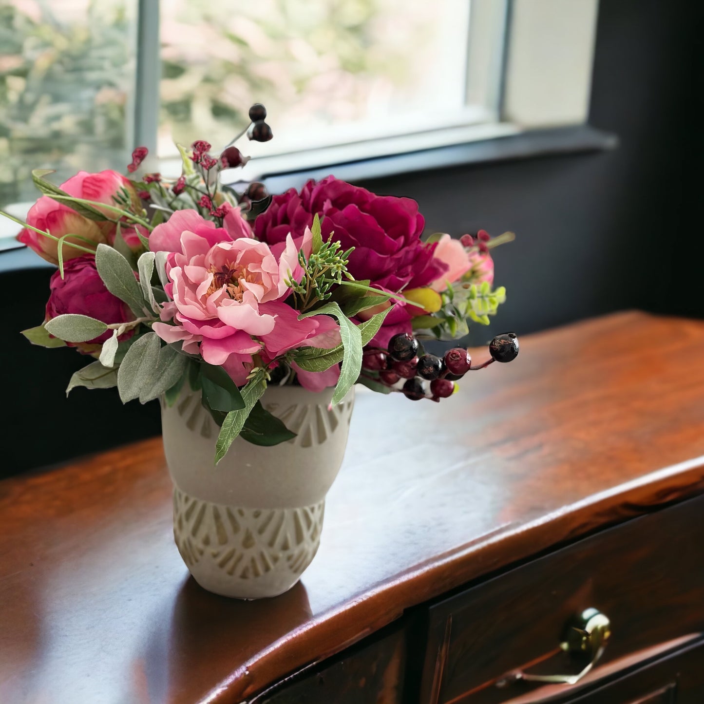 Burgundy Rhapsody Floral Arrangement