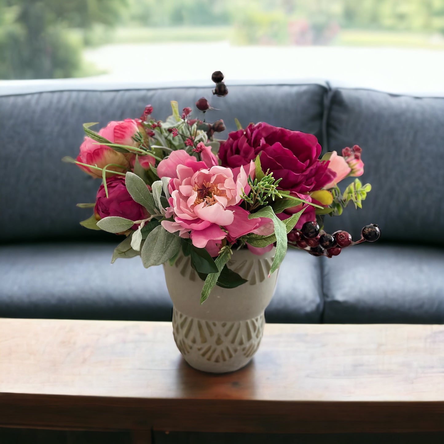 Burgundy Rhapsody Floral Arrangement