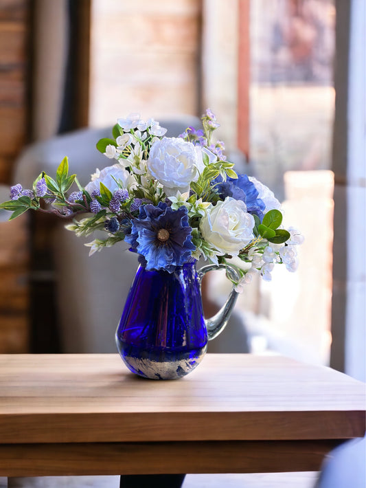 Vibrant Indigo Floral Arrangement