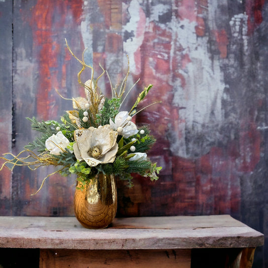 Champagne Magnolia Delight Vase Arrangement