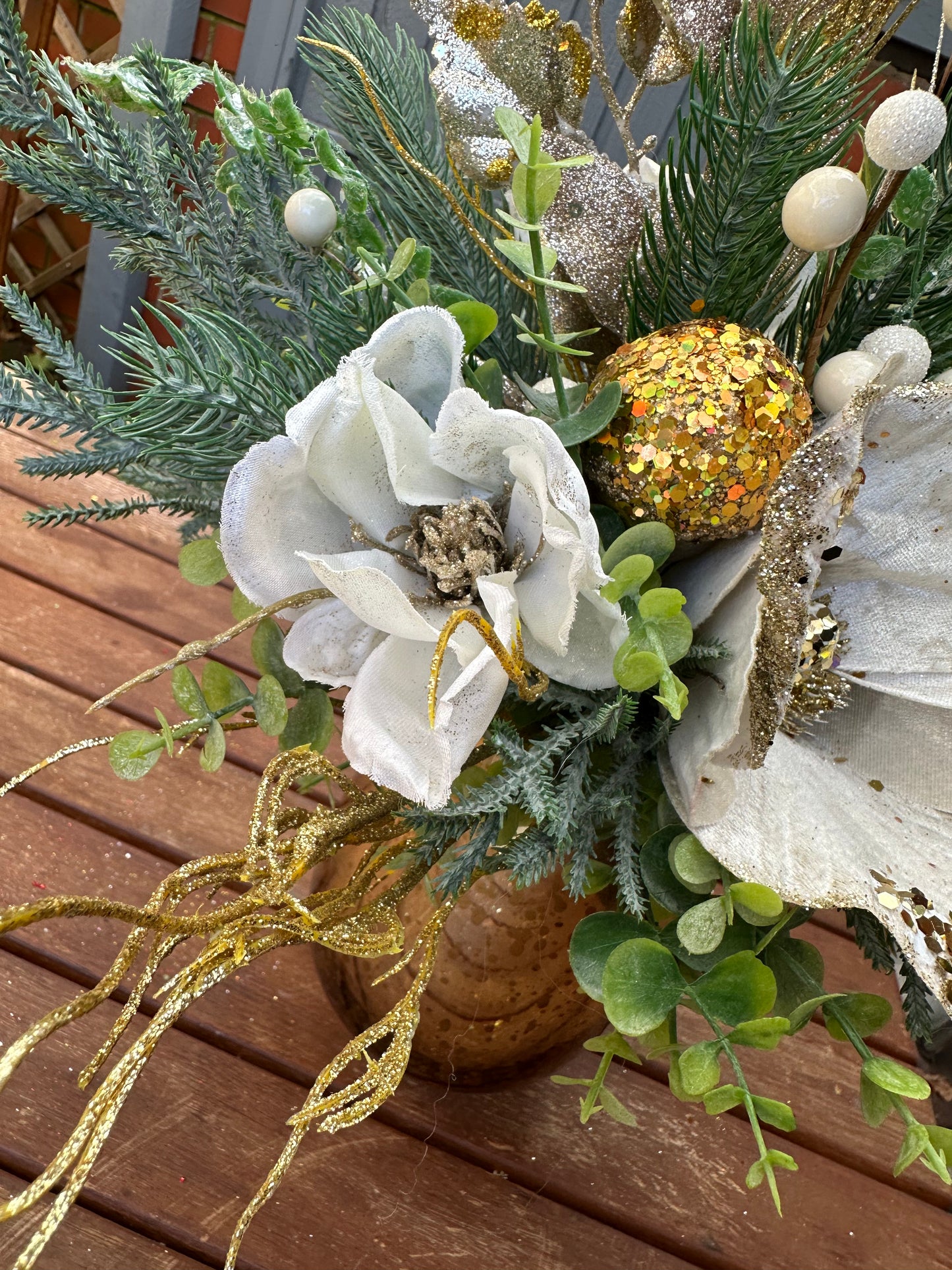 Champagne Magnolia Delight Vase Arrangement