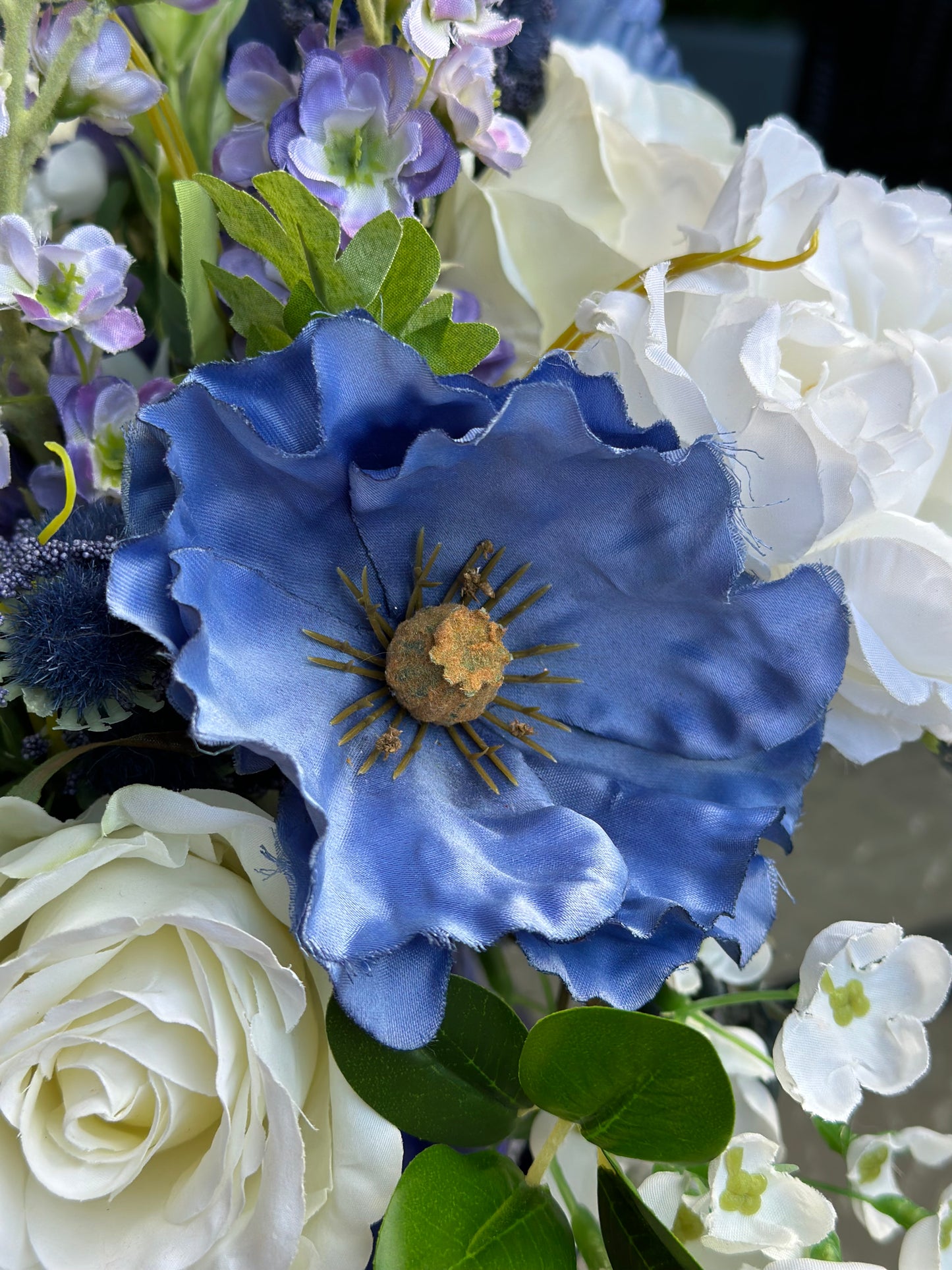 Vibrant Indigo Floral Arrangement