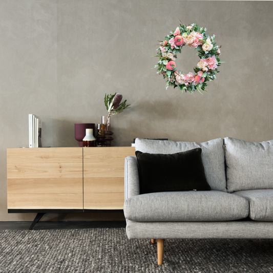 Peaches & Cream Wreath