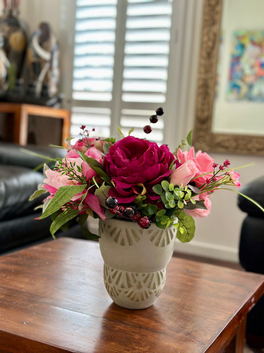 Burgundy Rhapsody Floral Arrangement