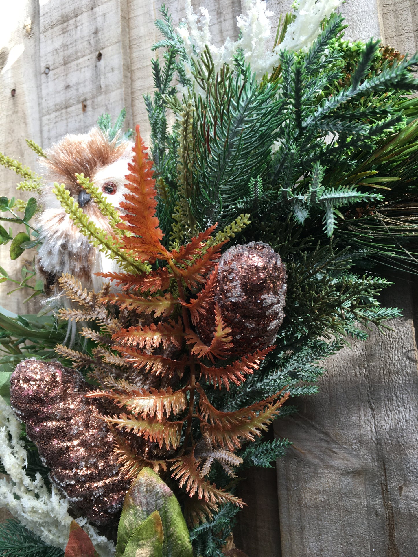 Owl's Christmas Wreath