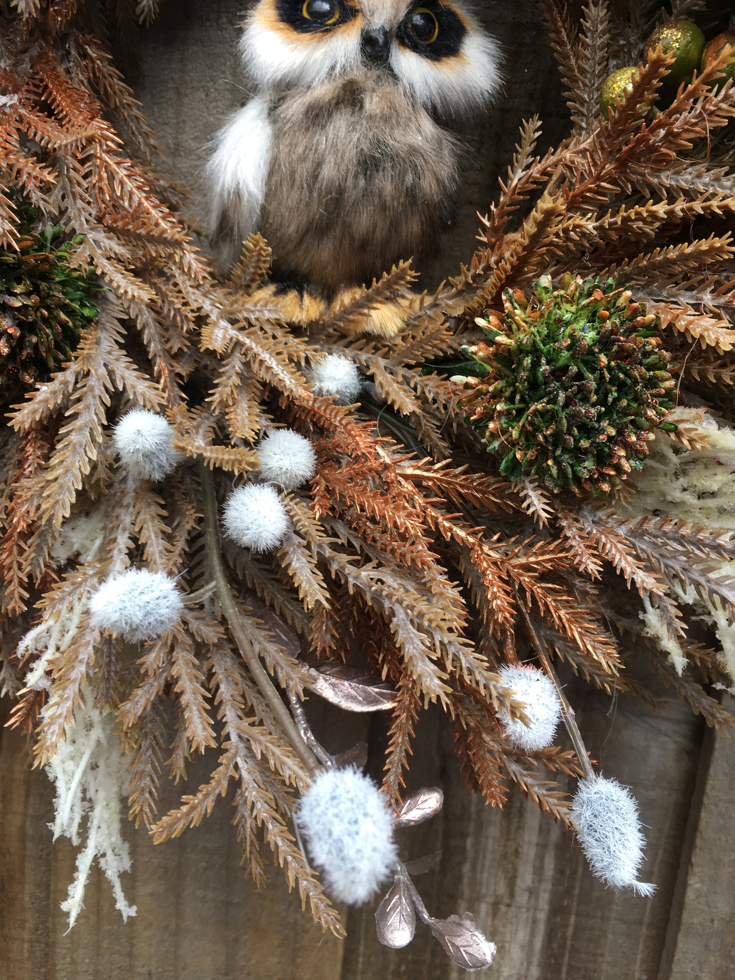 Christmas Hoot Wreath