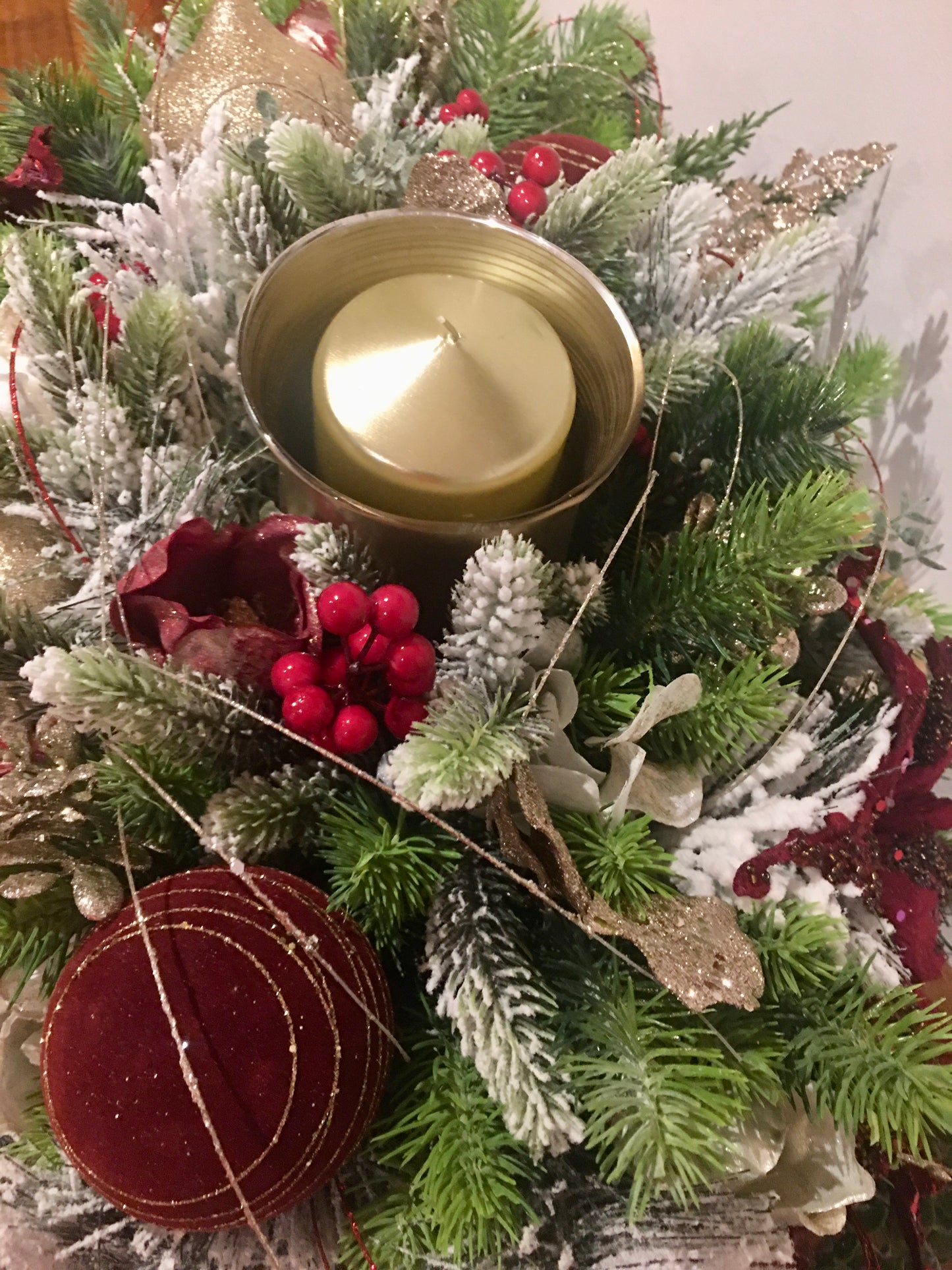 Victorian Style Christmas Centerpiece