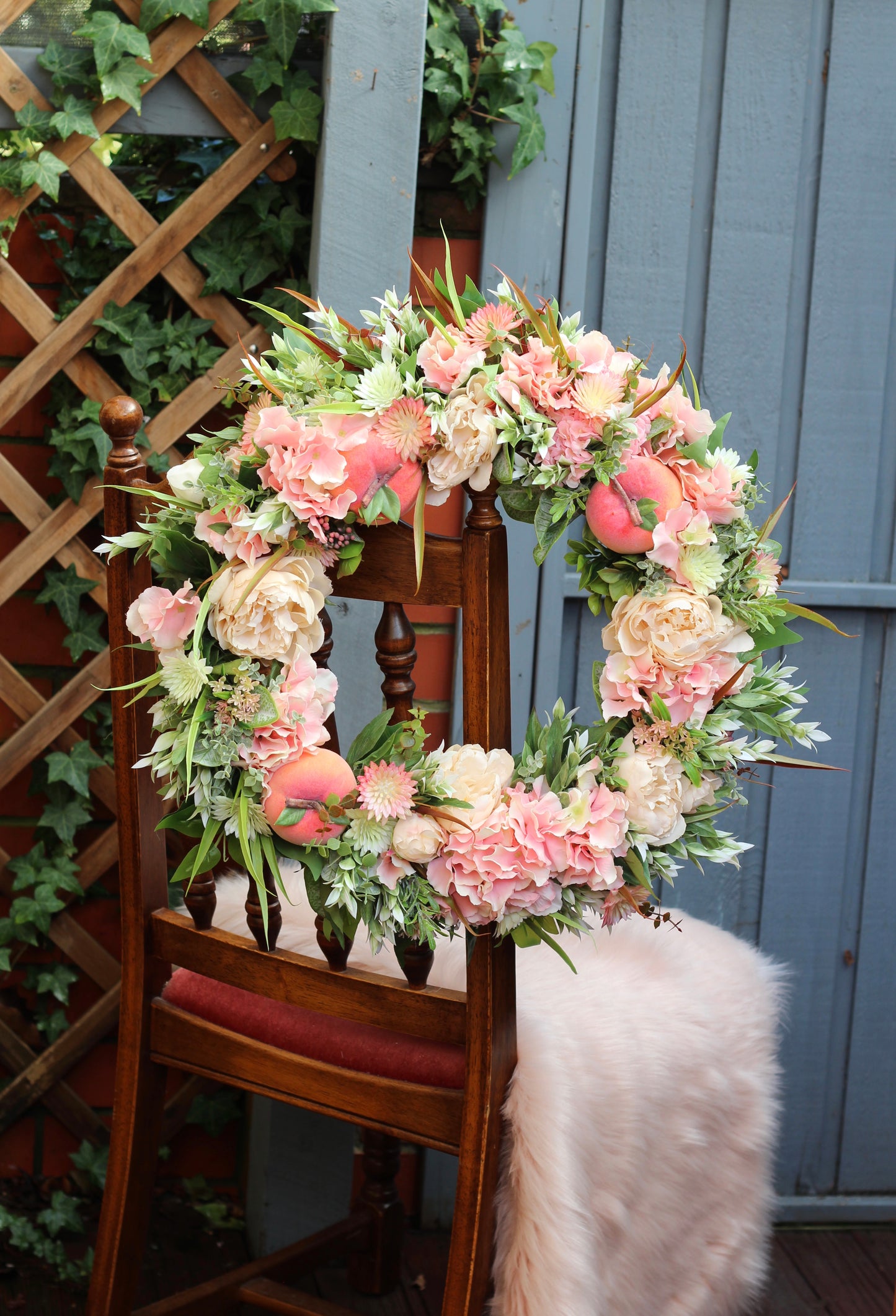 Peaches & Cream Wreath
