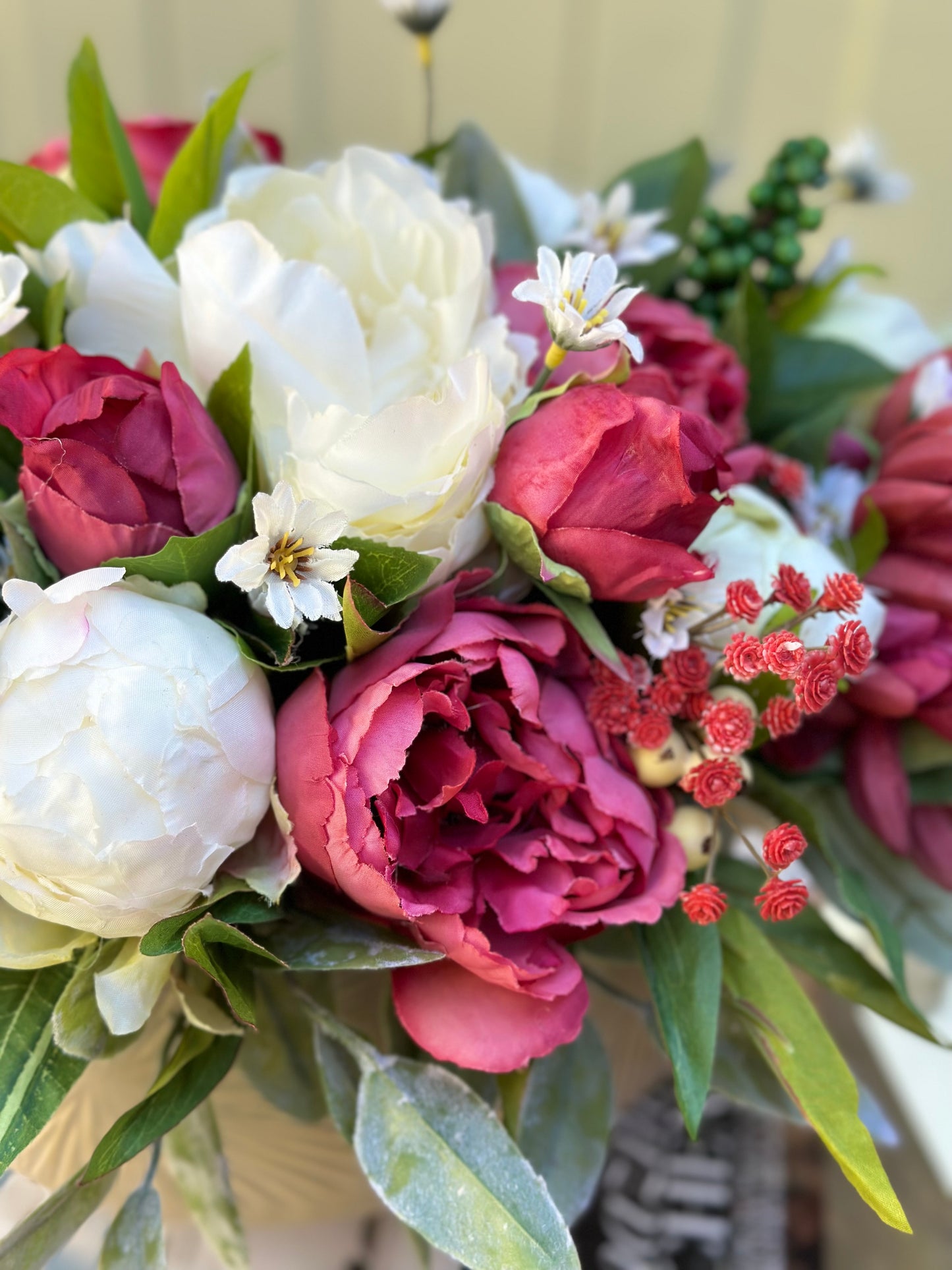White Chocolate Raspberry Vase Arrangement