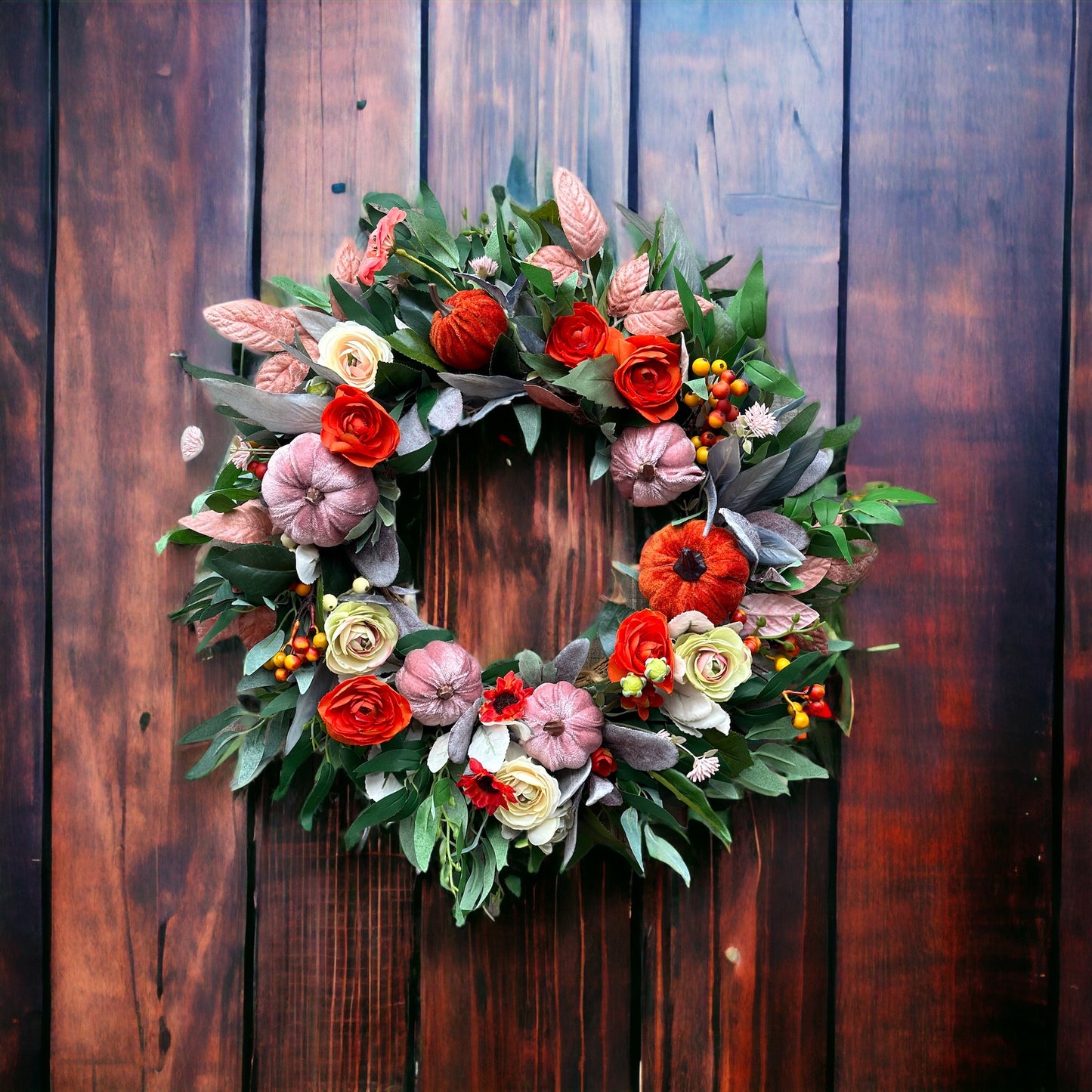 Pumpkin Spice Halloween Wreath