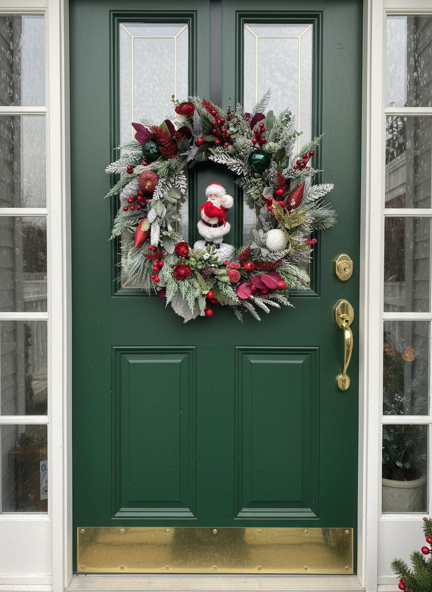 Santa’s Winter Garden Christmas Wreath