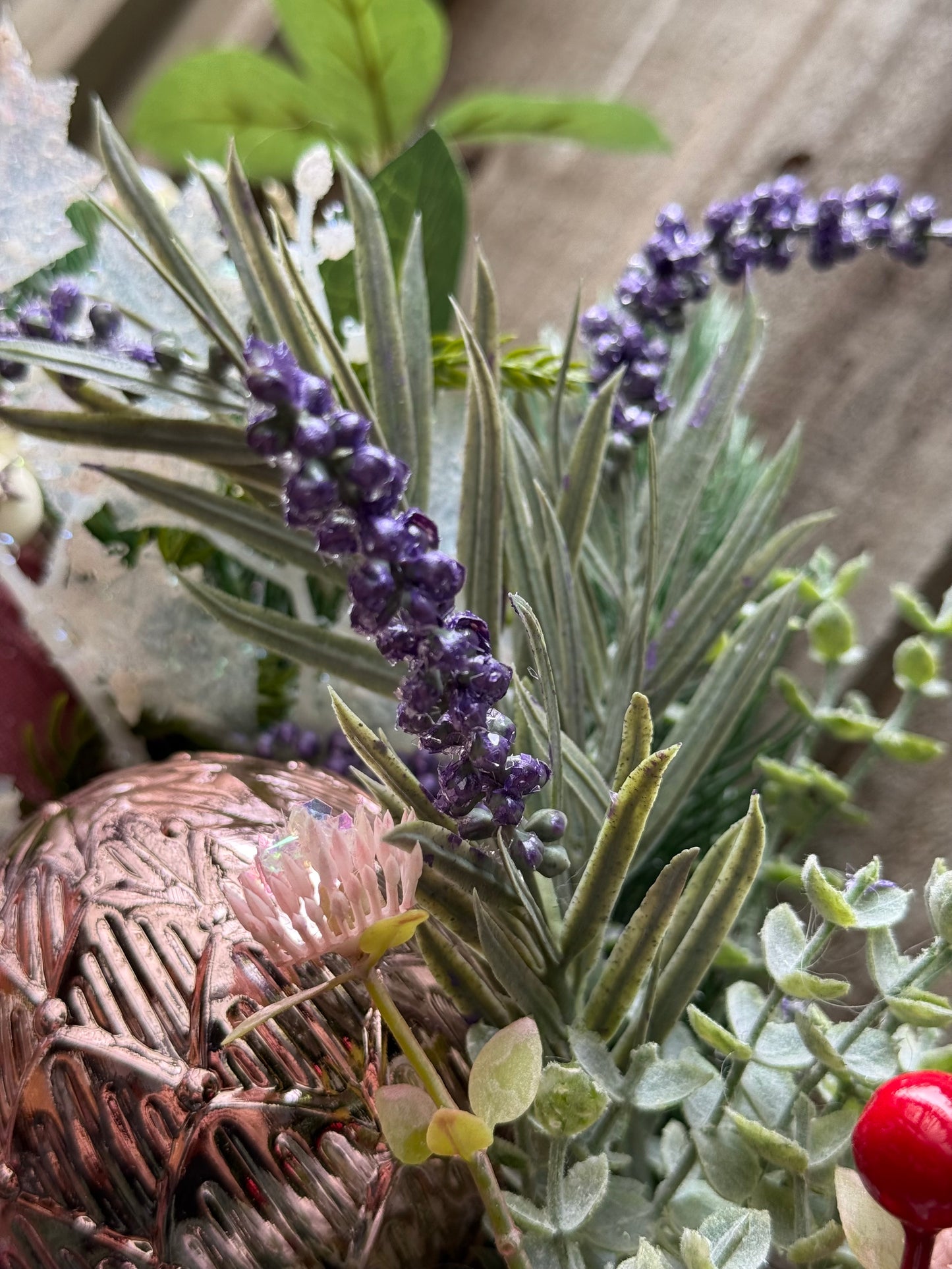 Sugar Plum Vintage Christmas Wreath