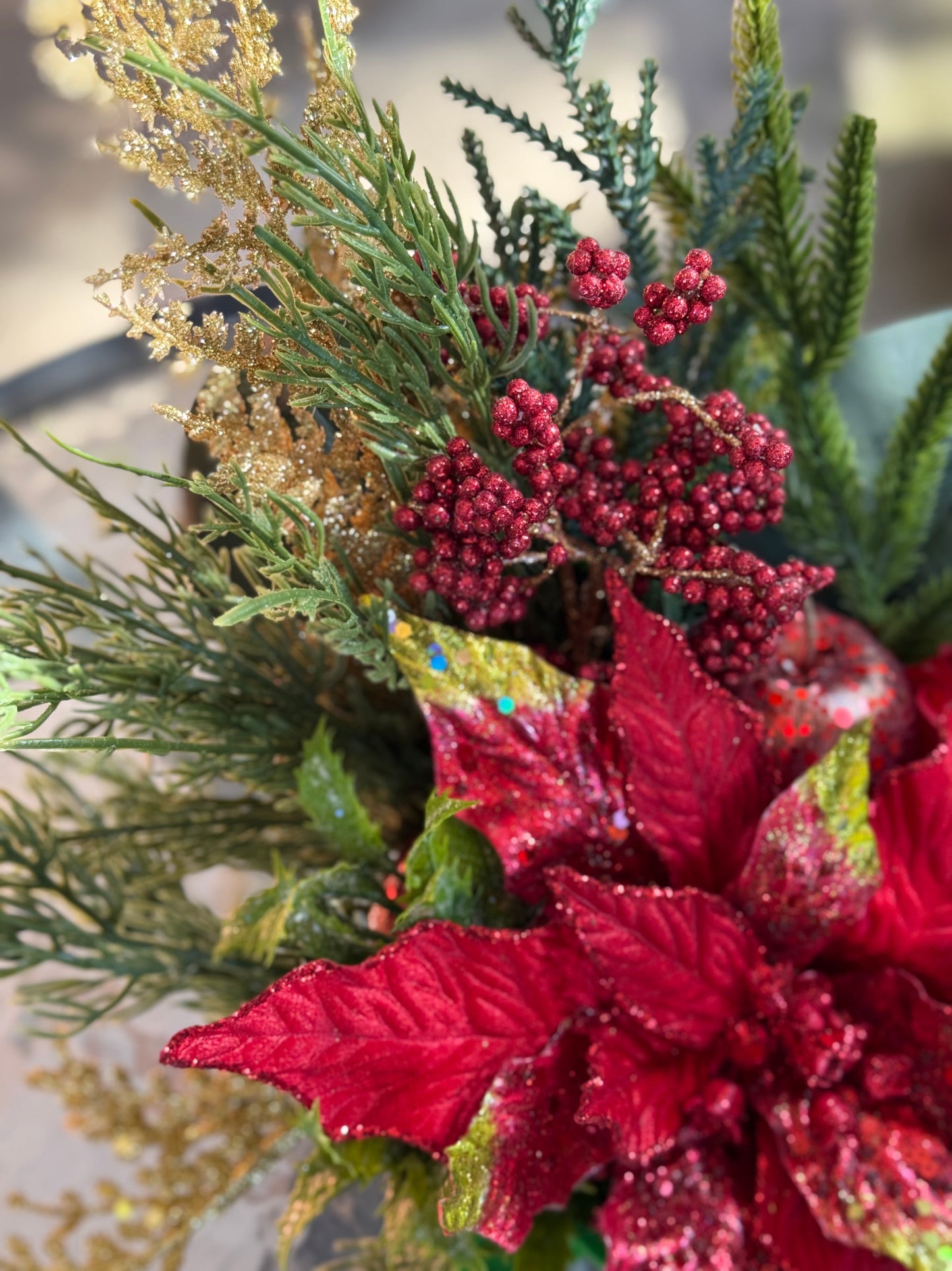 Holiday Berry & Bloom Christmas Arrangement