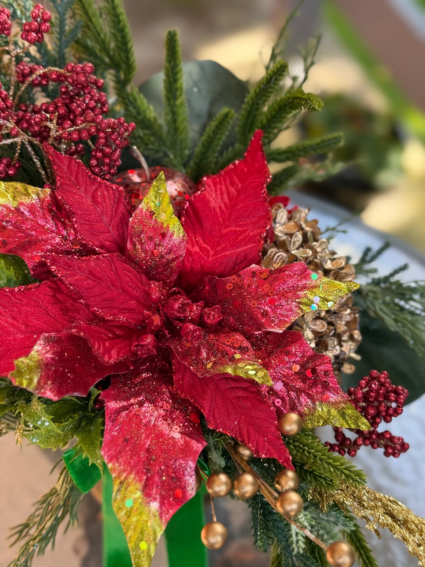 Holiday Berry & Bloom Christmas Arrangement