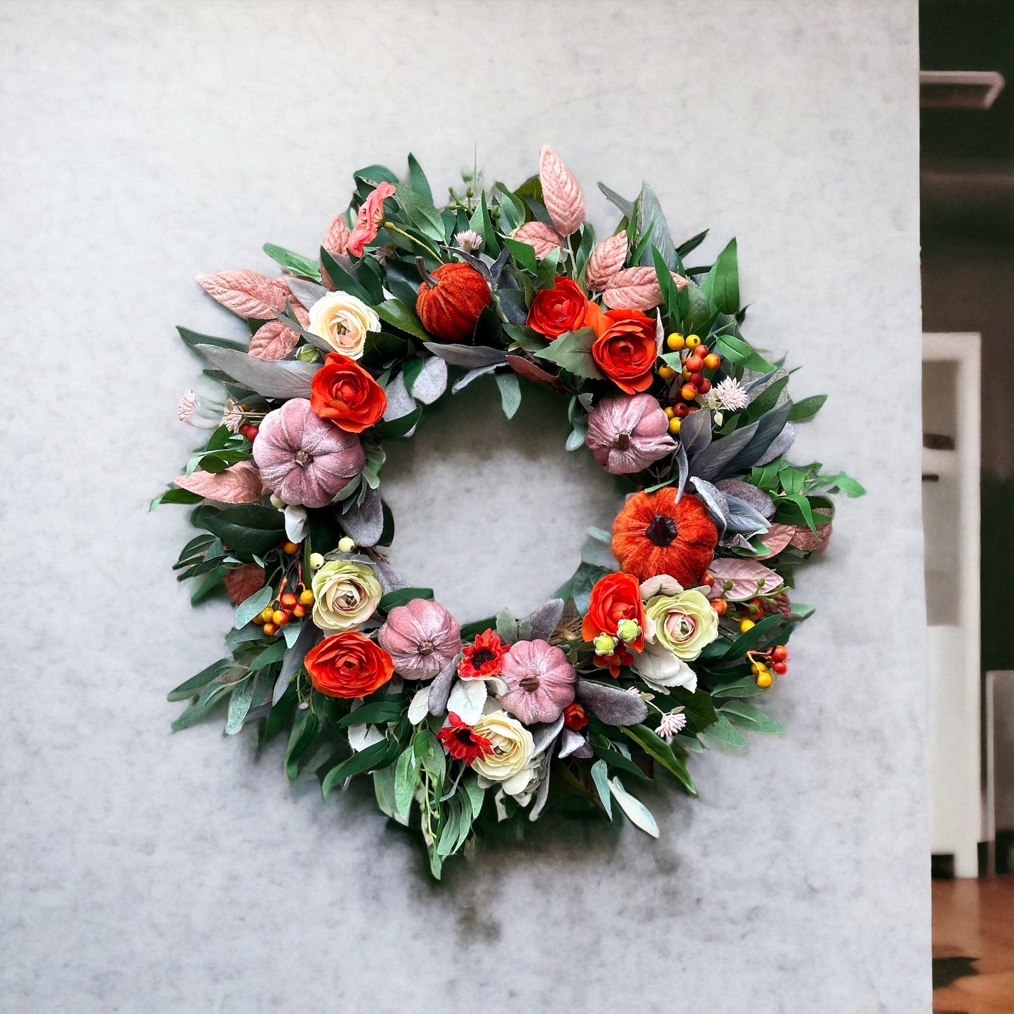 Pumpkin Spice Halloween Wreath