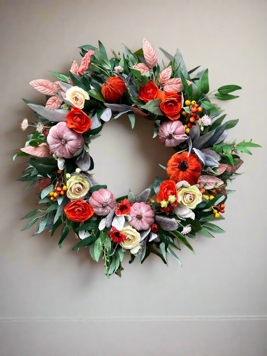 Pumpkin Spice Halloween Wreath