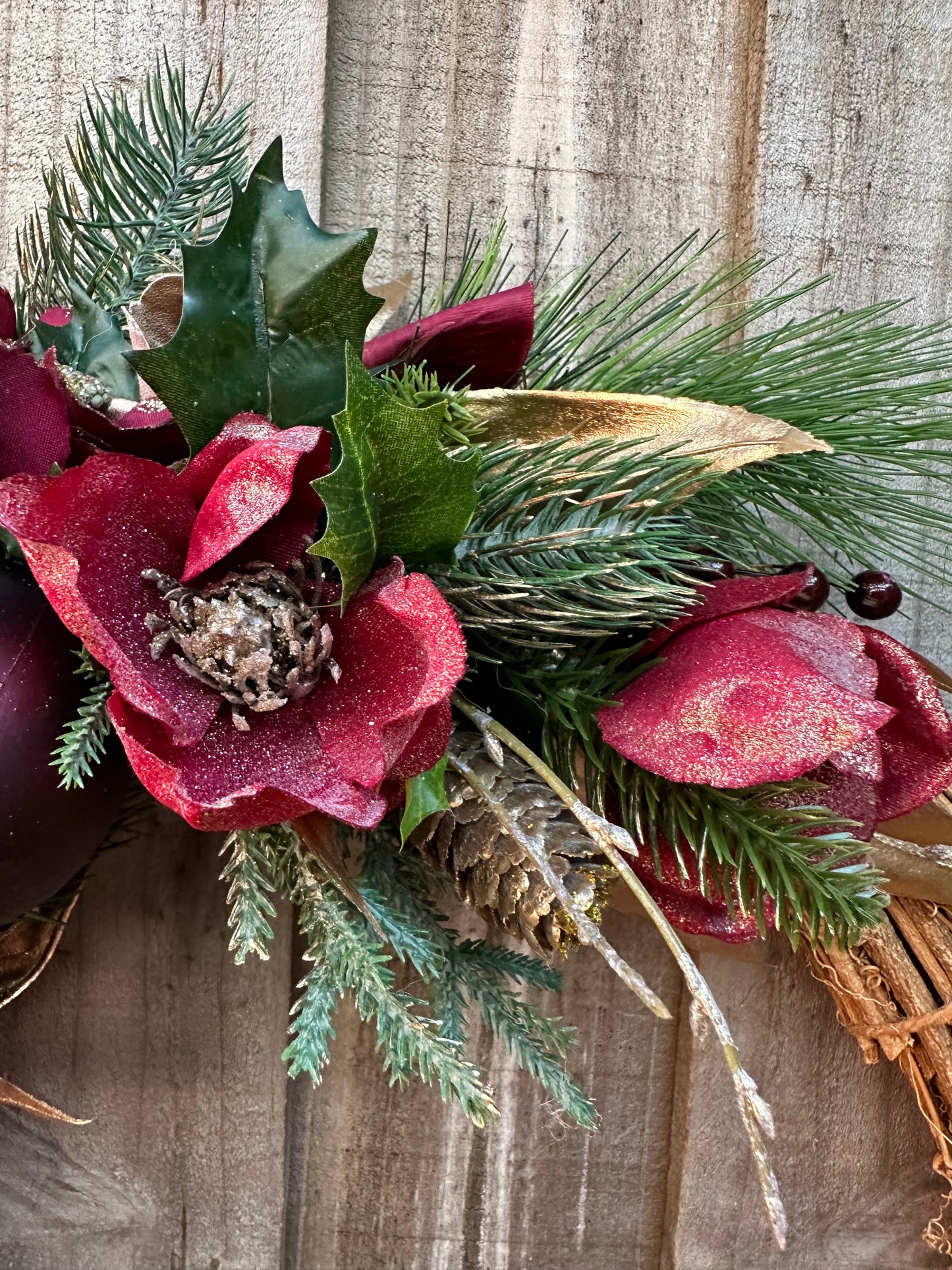 Merlot Majesty Christmas Wreath