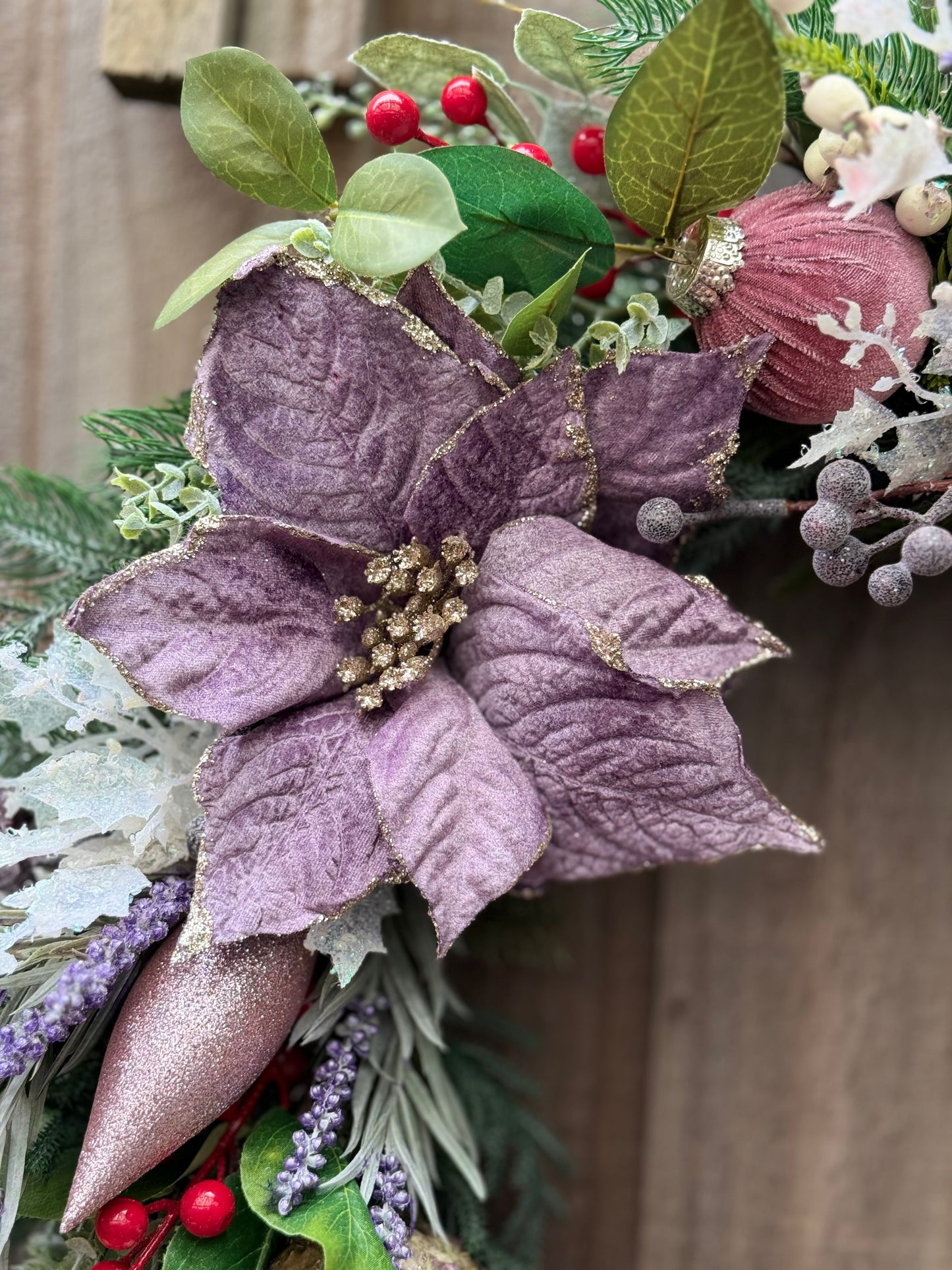 Sugar Plum Vintage Christmas Wreath