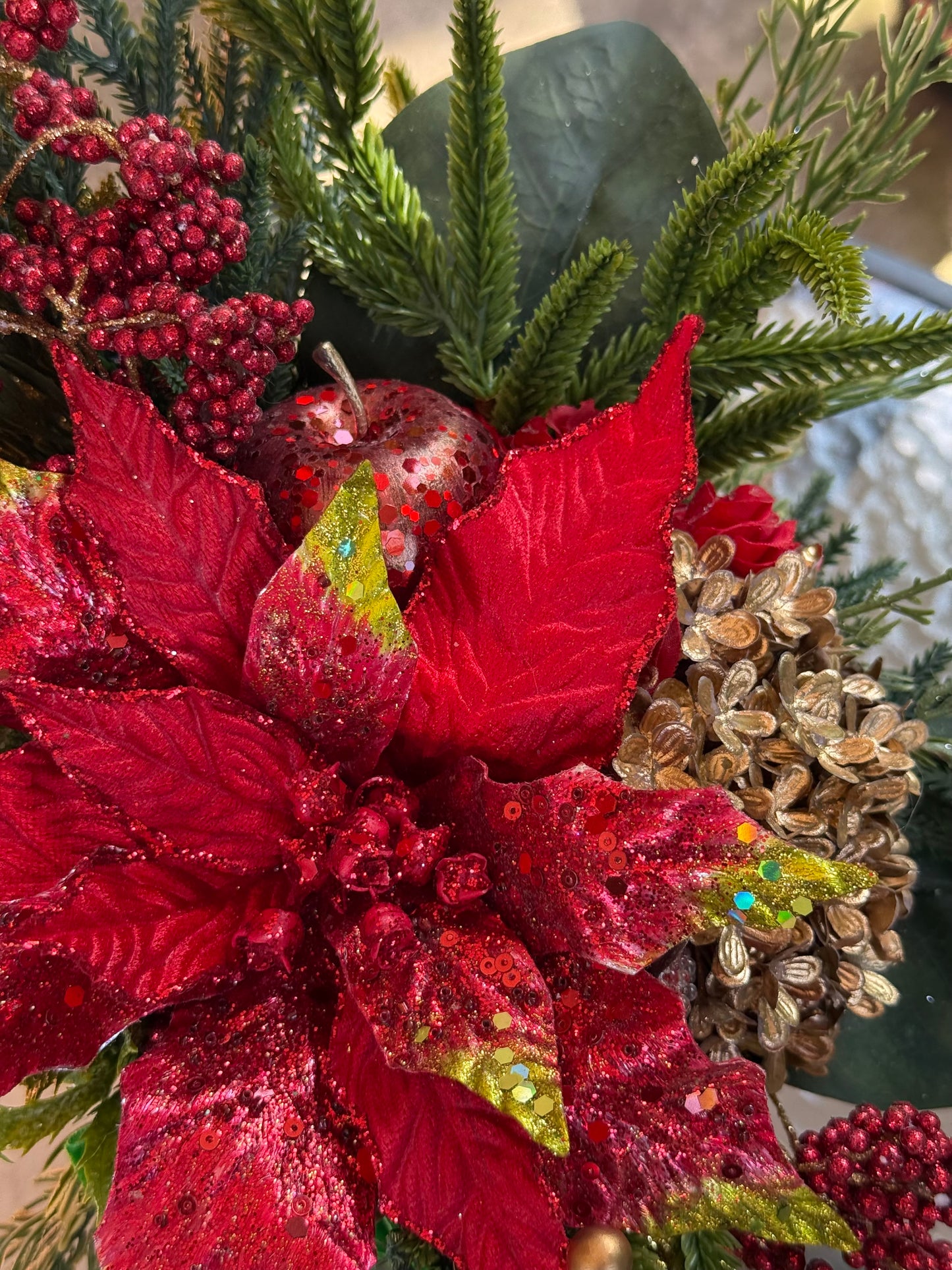 Holiday Berry & Bloom Christmas Arrangement