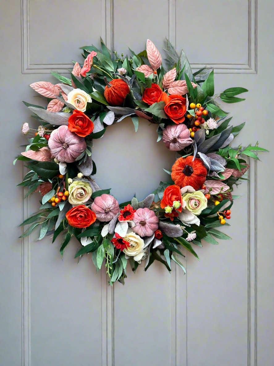 Pumpkin Spice Halloween Wreath